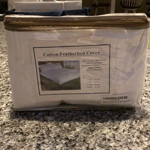 Cotton featherbed cover